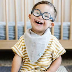 Cotton Muslin + Fleece Bandana Bib 4 Pack - Sea