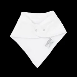 Cotton Muslin + Fleece Bandana Bib 4 Pack - White