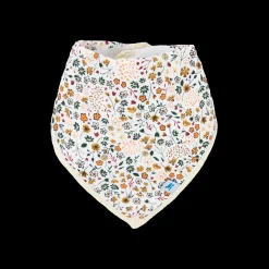 Cotton Muslin + Fleece Bandana Bib 4 Pack - Vintage Floral