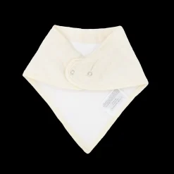 Cotton Muslin + Fleece Bandana Bib 4 Pack - Taupe Cross