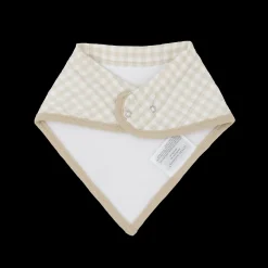 Cotton Muslin + Fleece Bandana Bib 4 Pack - Watercolor Roses 2