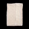 Cotton Muslin Baby Quilt - Taupe Cross