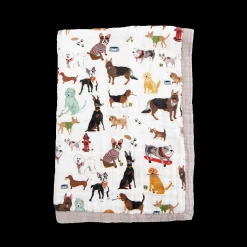 Cotton Muslin Baby Quilt - Woof