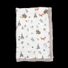 Cotton Muslin Baby Quilt - Forest Friends