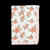 Cotton Muslin Baby Quilt - Watercolor Roses