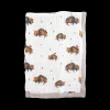 Cotton Muslin Baby Quilt - Bison
