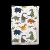 Cotton Muslin Baby Quilt - Dino Friends