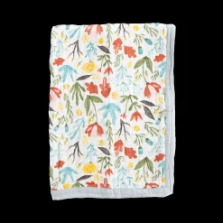 Cotton Muslin Baby Quilt - Meadow