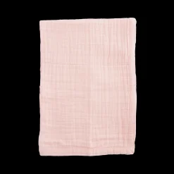 Cotton Muslin Baby Quilt - Light Pink