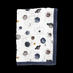 Cotton Muslin Baby Quilt - Planetary