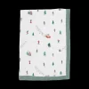 Cotton Muslin Baby Quilt - Powder Party