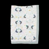 Cotton Muslin Baby Quilt - Peacock
