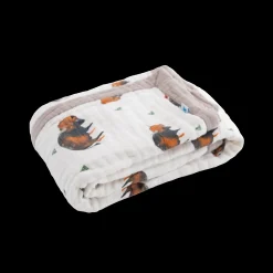 Cotton Muslin Baby Quilt - Bison