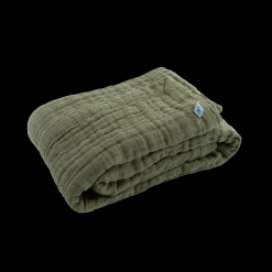 Cotton Muslin Baby Quilt - Fern