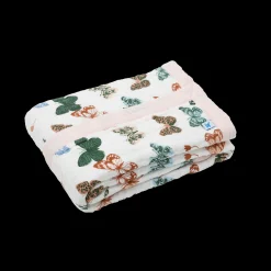 Cotton Muslin Baby Quilt - Butterflies