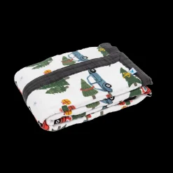 Cotton Muslin Baby Quilt - Holiday Haul
