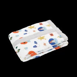 Cotton Muslin Baby Quilt - Christmas Time