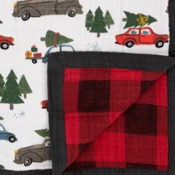 Cotton Muslin Baby Quilt - Holiday Haul