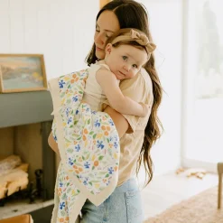 Cotton Muslin Baby Quilt - Mountain Bloom