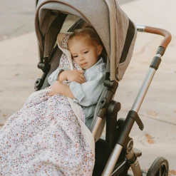 Cotton Muslin Baby Quilt - Pressed Petals
