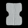 Cotton Muslin Burp Cloth - Grey Stripe