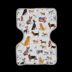Cotton Muslin Burp Cloth - Woof