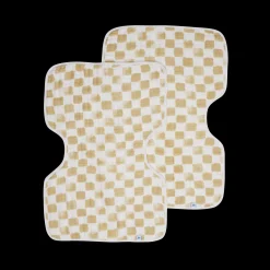 Cotton Muslin Burp Cloth 2 Pack - Adobe Checker