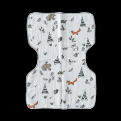 Cotton Muslin Burp Cloth - Forest Friends