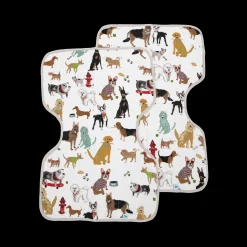 Cotton Muslin Burp Cloth 2 Pack - Woof