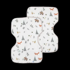 Cotton Muslin Burp Cloth 2 Pack - Forest Friends