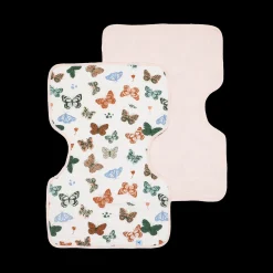 Cotton Muslin Burp Cloth 2 Pack - Butterflies