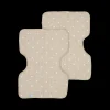Cotton Muslin Burp Cloth 2 Pack - Taupe Cross