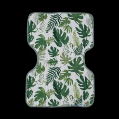 Cotton Muslin Burp Cloth - Tropical Leaf