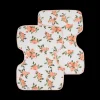 Cotton Muslin Burp Cloth 2 Pack - Watercolor Roses 2