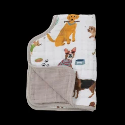 Cotton Muslin Burp Cloth - Woof