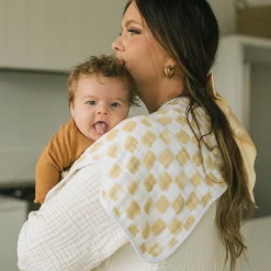 Cotton Muslin Burp Cloth - Adobe Checker