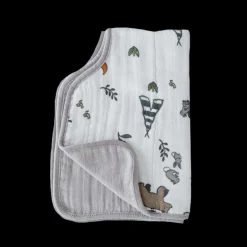 Cotton Muslin Burp Cloth - Forest Friends