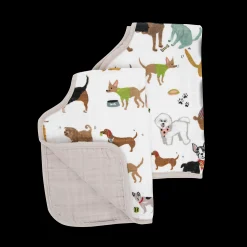 Cotton Muslin Burp Cloth 2 Pack - Woof