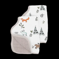 Cotton Muslin Burp Cloth 2 Pack - Forest Friends