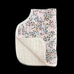 Cotton Muslin Burp Cloth - Pressed Petals