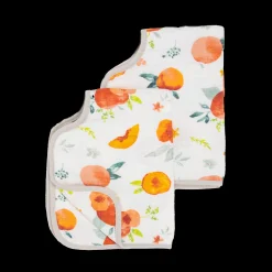 Cotton Muslin Burp Cloth 2 Pack - Georgia Peach