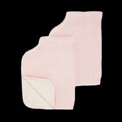 Cotton Muslin Burp Cloth 2 Pack - Light Pink