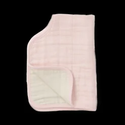 Cotton Muslin Burp Cloth - Light Pink