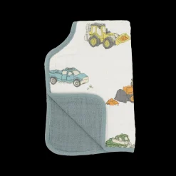 Cotton Muslin Burp Cloth - Work Trucks
