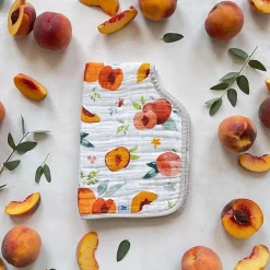 Cotton Muslin Burp Cloth 2 Pack - Georgia Peach
