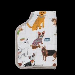 Cotton Muslin Burp Cloth - Woof