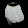 Cotton Muslin Car Seat Canopy - Green Seed