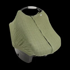 Cotton Muslin Car Seat Canopy - Fern