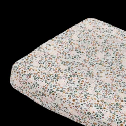 Cotton Muslin Changing Pad Cover - Pressed Petals
