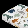 Cotton Muslin Changing Pad Cover - Dino Friends